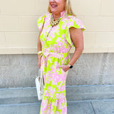 Luminous Meadow Maxi Dress - The Pink Pineapple 850