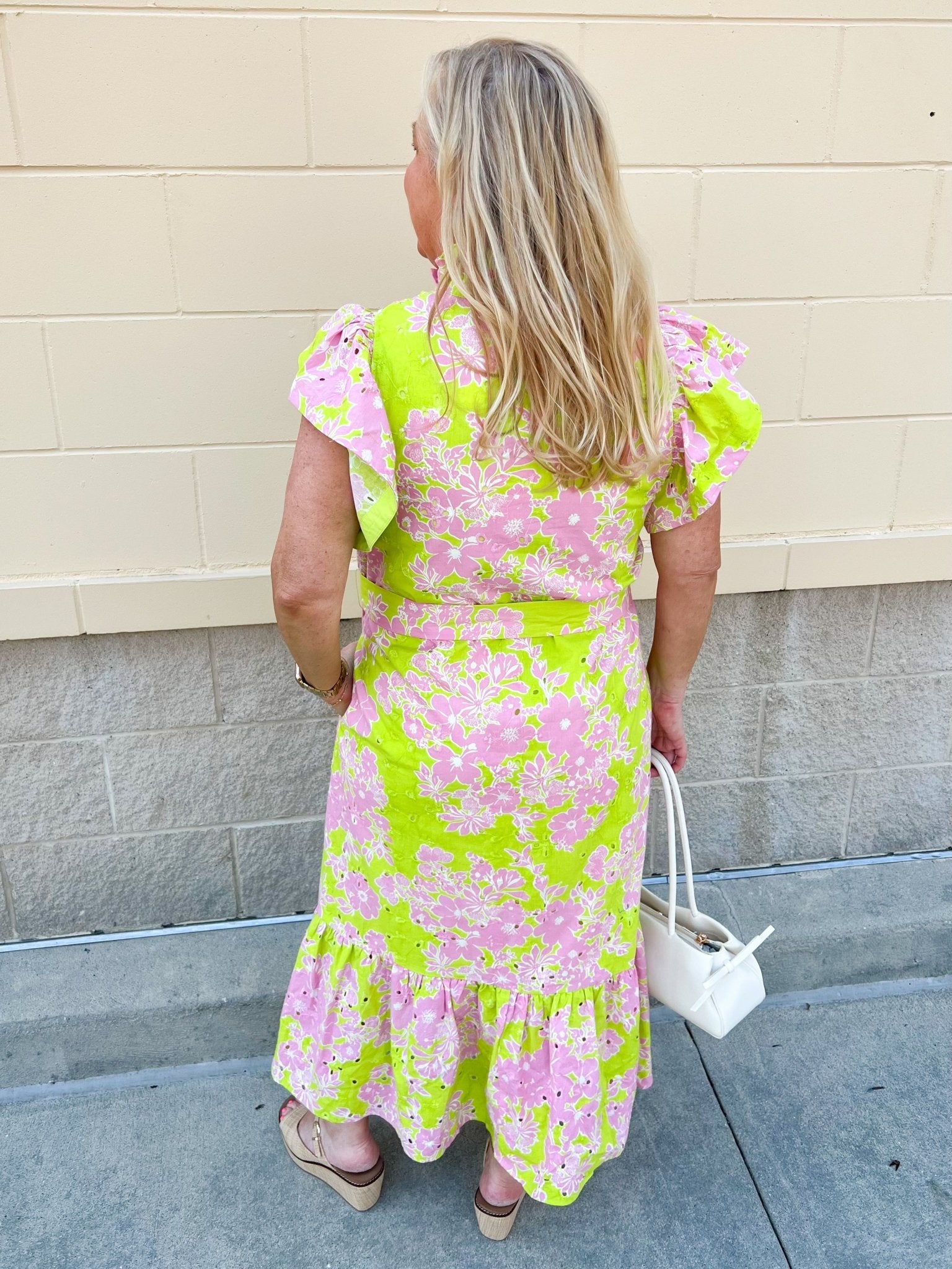 Luminous Meadow Maxi Dress - The Pink Pineapple 850