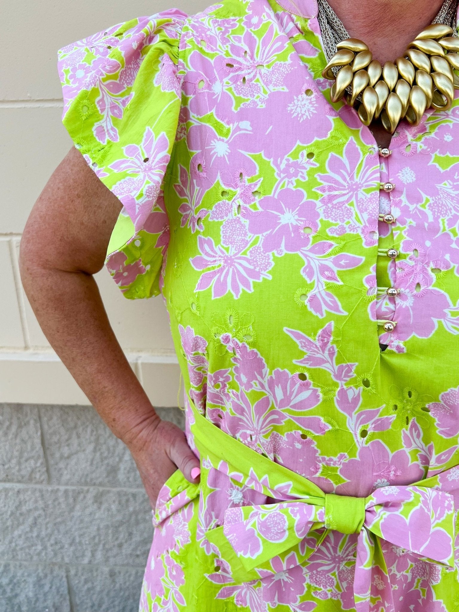 Luminous Meadow Maxi Dress - The Pink Pineapple 850