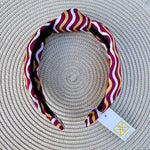 Luna Capri Crush Garnet & Gold Headband - The Pink Pineapple 850