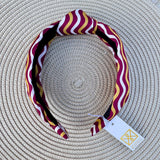 Luna Capri Crush Garnet & Gold Headband - The Pink Pineapple 850