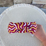 Luna Capri Crush Garnet & Gold Headband - The Pink Pineapple 850