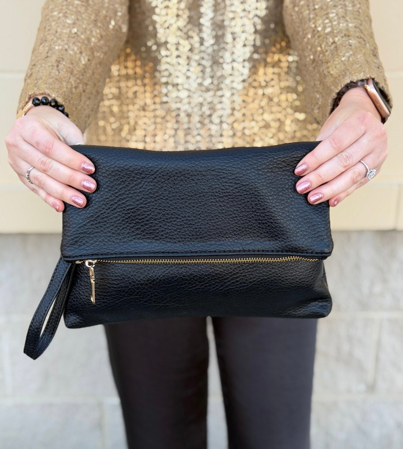 Luna Fold Crossbody Purse - The Pink Pineapple 850