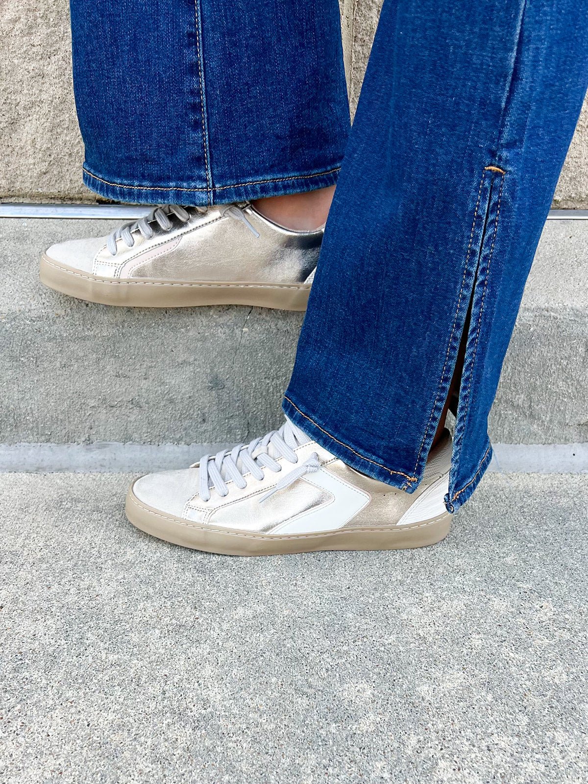 Luxe Lift Sneakers in Cream - The Pink Pineapple 850