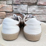 Luxe Lift Sneakers in Cream and Gold - The Pink Pineapple 850