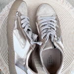 Luxe Lift Sneakers in Cream and Gold - The Pink Pineapple 850