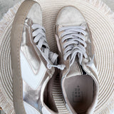 Luxe Lift Sneakers in Cream and Gold - The Pink Pineapple 850