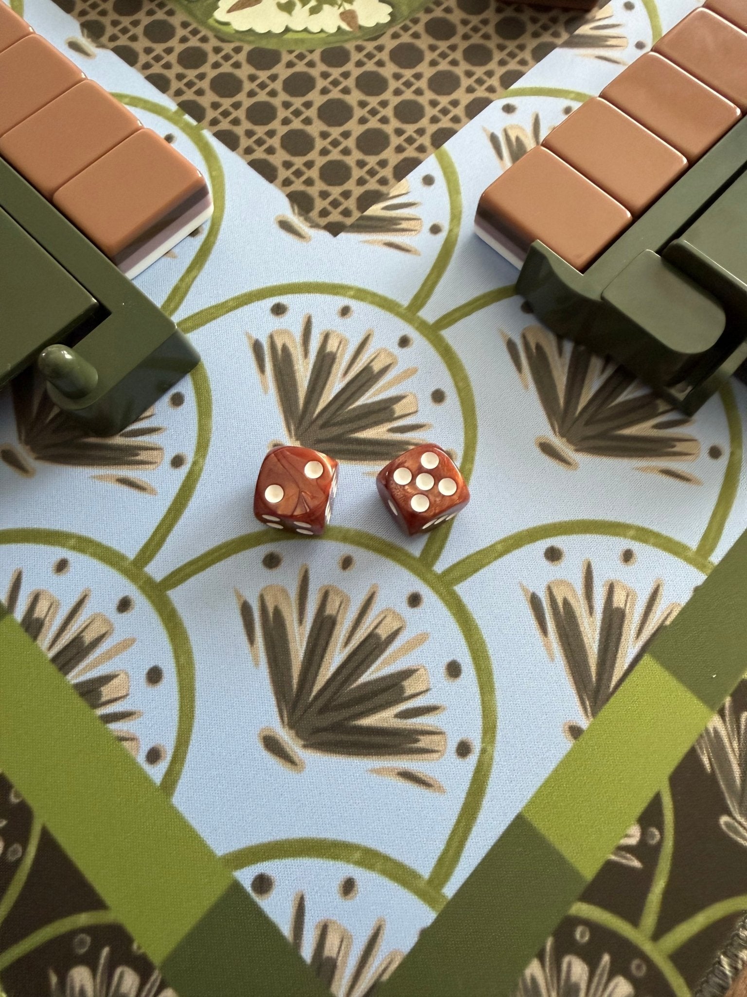 Mabel x Verdant Moss Mahjong Luxury Tablescape - The Pink Pineapple 850