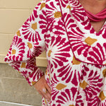 Magenta Muse Boho Midi Dress - The Pink Pineapple 850