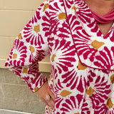 Magenta Muse Boho Midi Dress - The Pink Pineapple 850