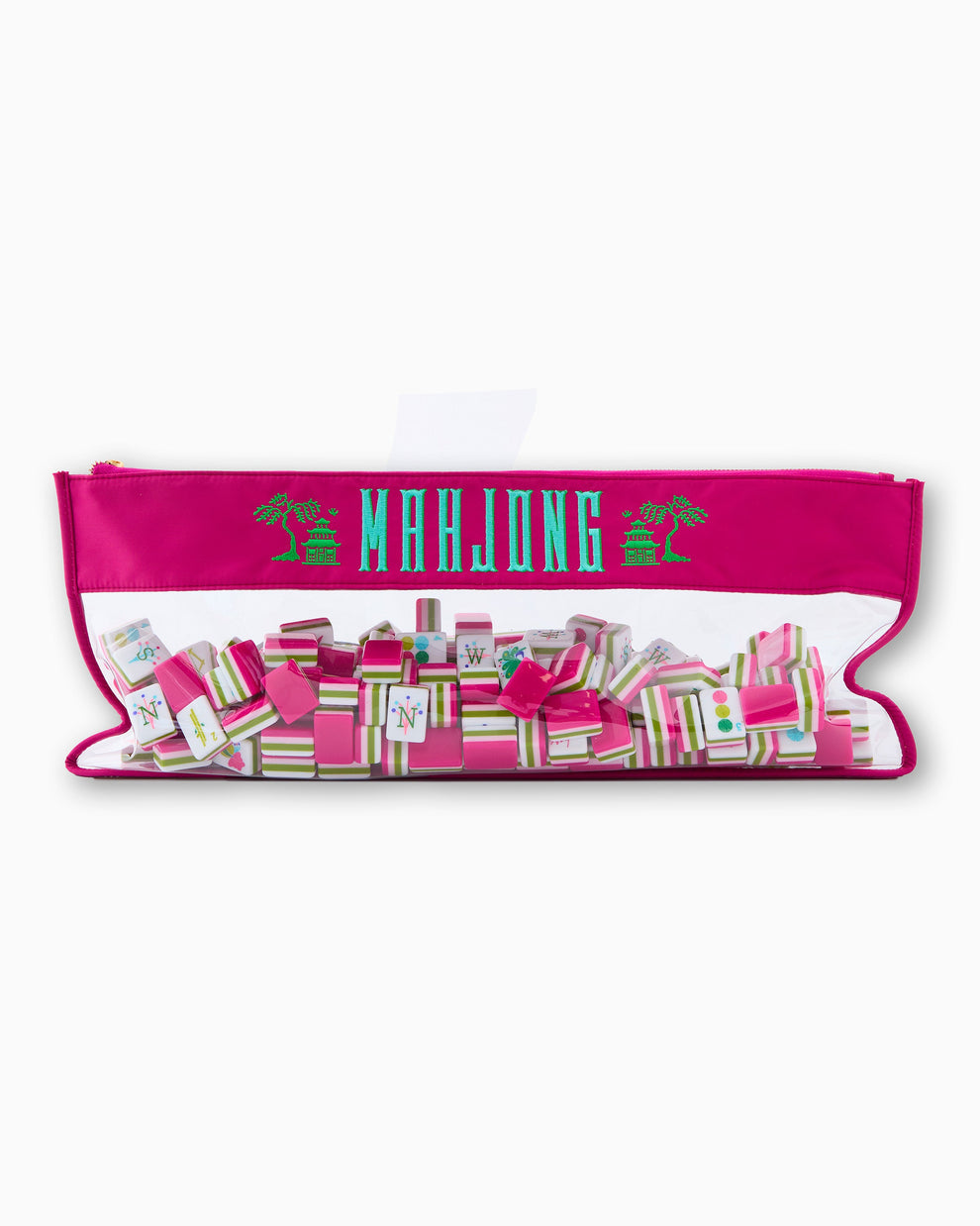 [Oh My Mahjong] Magenta Pagoda Mahjong Bag.
