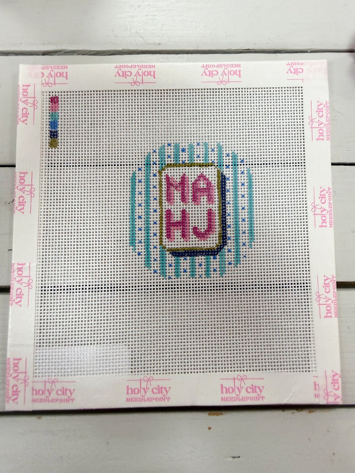 Mahj Mini Canvas - The Pink Pineapple 850