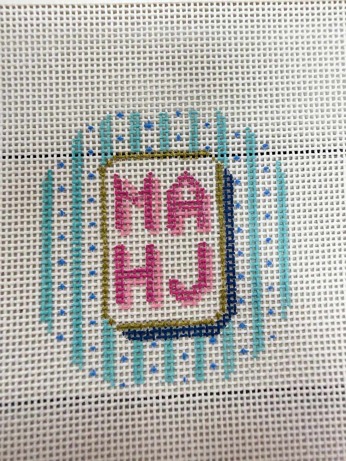 Mahj Mini Canvas - The Pink Pineapple 850