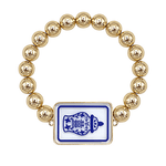 Mahjong Charm Bracelet – Gold Beaded Ginger Jar Tile - The Pink Pineapple 850