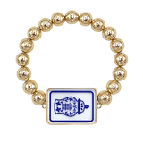 Mahjong Charm Bracelet – Gold Beaded Ginger Jar Tile - The Pink Pineapple 850
