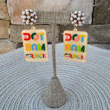 Mahjong Earrings – Dot Bam Crack Tiles - The Pink Pineapple 850