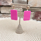 Mahjong Earrings – MAHJ Tile Statement Drops - The Pink Pineapple 850