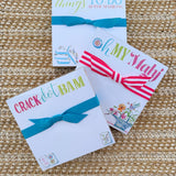 Mahjong Floral Basket Oh My Mahj Luxe Notepad - The Pink Pineapple 850