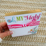 Mahjong Floral Basket Oh My Mahj Luxe Notepad - The Pink Pineapple 850