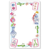Mahjong Garden Icon Border Notepad - The Pink Pineapple 850
