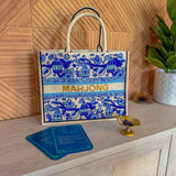 Mahjong Hand Beaded Pagoda Tote Bag - The Pink Pineapple 850