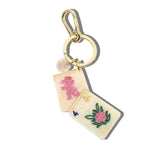 Mahjong Hand - Painted Bag Charm - The Pink Pineapple 850