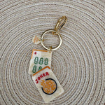 Mahjong Hand-Painted Bag Charm + Keychain - The Pink Pineapple 850