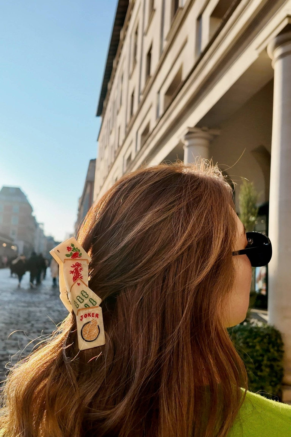Mahjong Hand - Painted Claw Clip - The Pink Pineapple 850