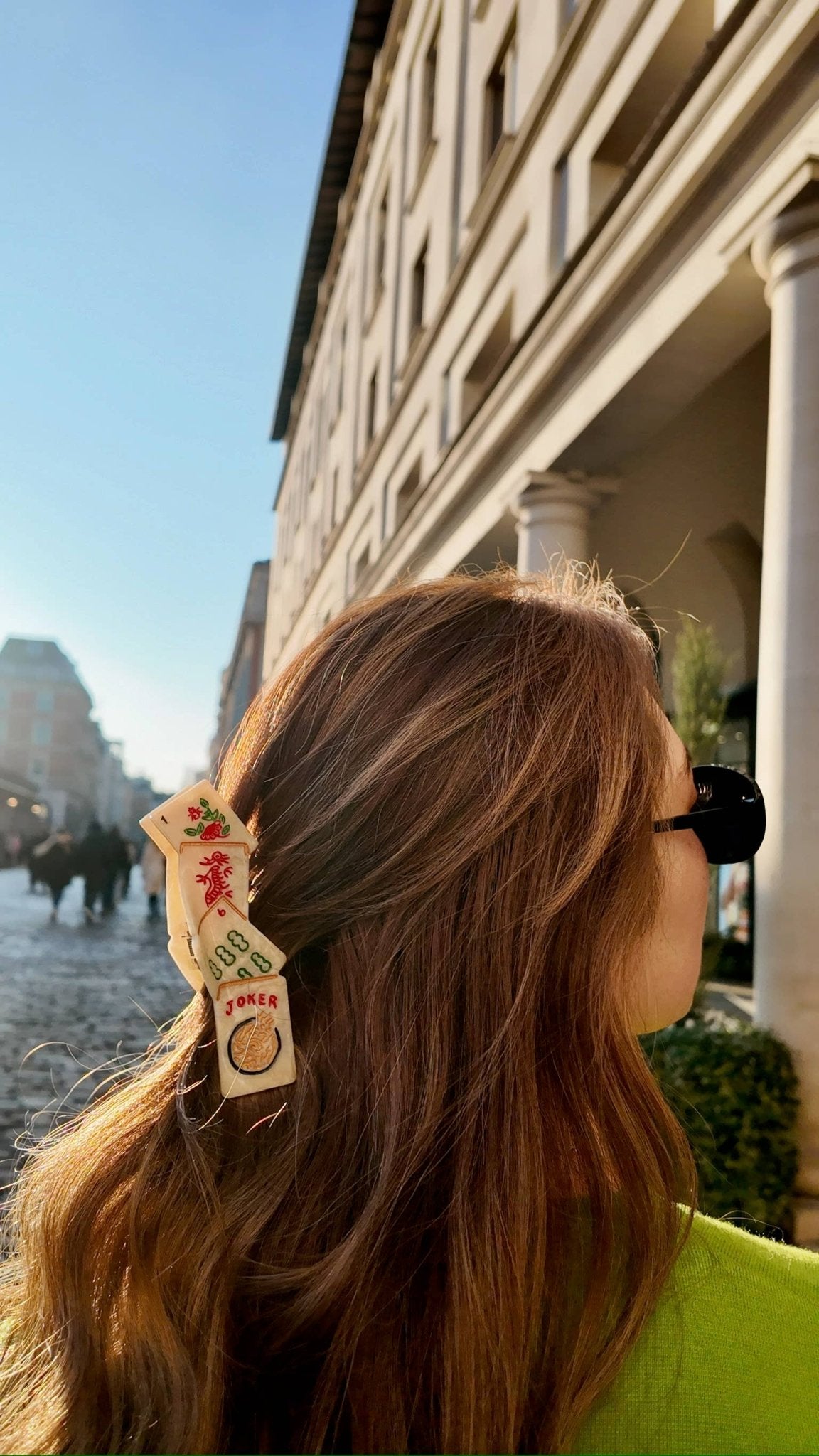 Mahjong Hand - Painted Claw Clip - The Pink Pineapple 850