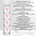 Mahjong “It’s About Bam Time” Stemless Wine Glasses - Set of 4 - The Pink Pineapple 850