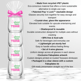 Mahjong “It’s About Bam Time” Stemless Wine Glasses - Set of 4 - The Pink Pineapple 850