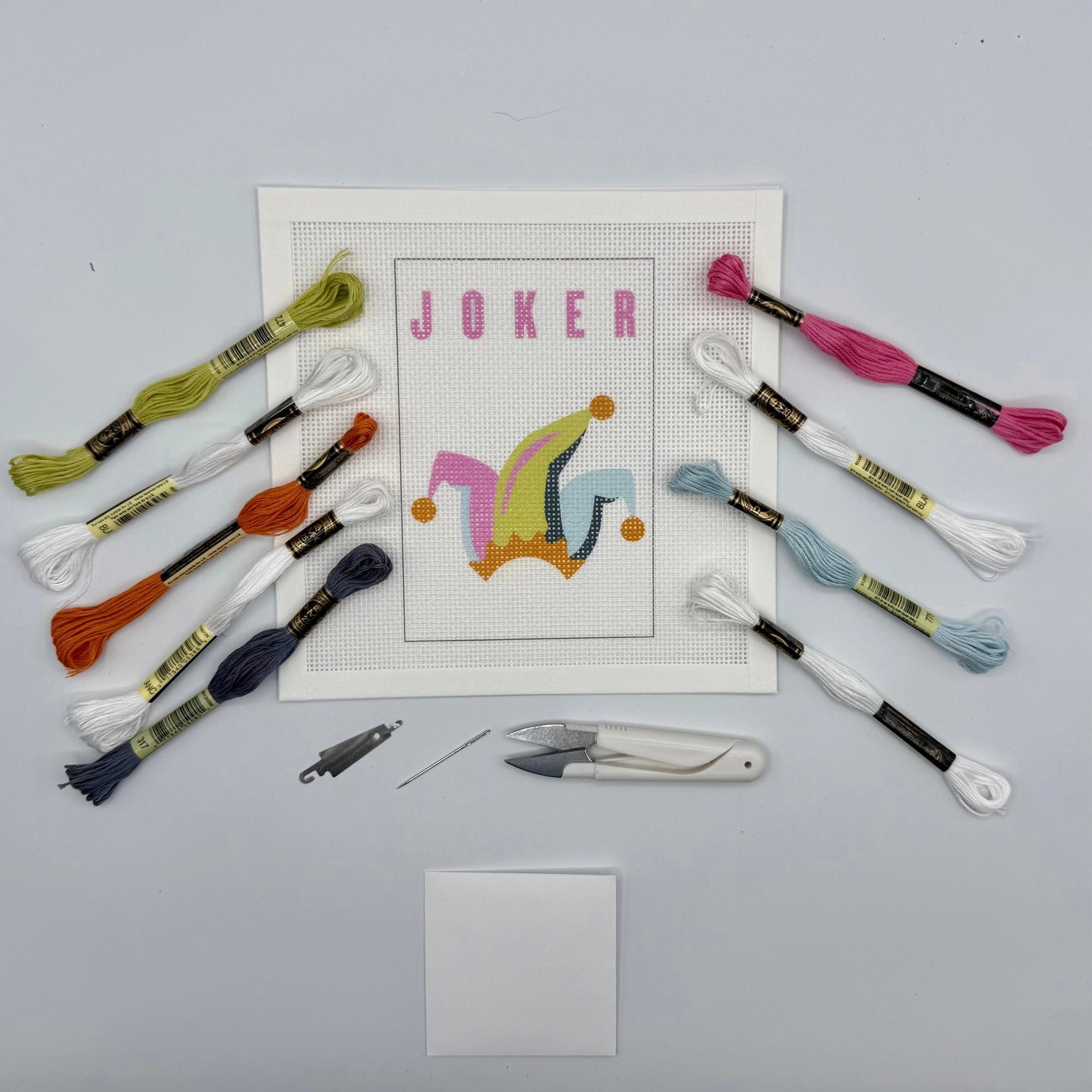 Mahjong "Joker" Needlepoint Kit - The Pink Pineapple 850