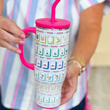 Mahjong Mega Mug 30oz - The Pink Pineapple 850