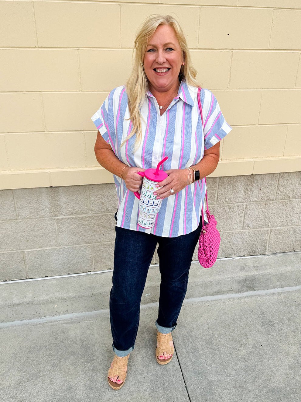 Mahjong Mega Mug 30oz - The Pink Pineapple 850