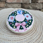 Mahjong Memento Needlepoint Ornament - The Pink Pineapple 850