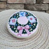 Mahjong Memento Needlepoint Ornament - The Pink Pineapple 850