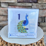 Mahjong One Bird Bamboo Peacock Needlepoint Kit - The Pink Pineapple 850