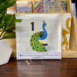Mahjong One Bird Bamboo Peacock Needlepoint Kit - The Pink Pineapple 850