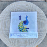 Mahjong One Bird Bamboo Peacock Needlepoint Kit - The Pink Pineapple 850