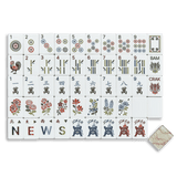 [Mahjong Row & Co] Ash Burl Mahjong Tile Set - The Pink Pineapple 850