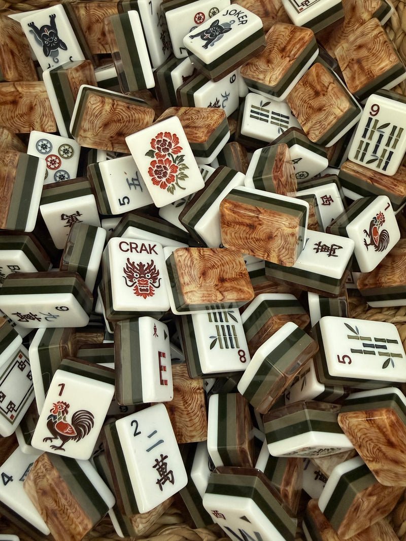 [Mahjong Row & Co] Cypress Mahjong Tile Set - The Pink Pineapple 850