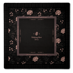 [Mahjong Row & Co] Mocha Bloom Dark Mahjong Mat - The Pink Pineapple 850