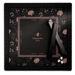 [Mahjong Row & Co] Mocha Bloom Dark Mahjong Mat - The Pink Pineapple 850