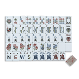 [Mahjong Row & Co] Terracotta Marble Mahjong Tile Set - The Pink Pineapple 850