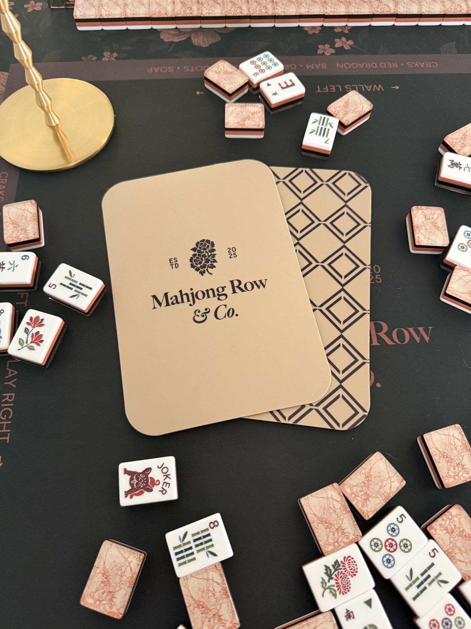 [Mahjong Row & Co] Warm Honey Mahjong Shufflers - The Pink Pineapple 850