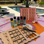 Mahjong Solo Practice Board DIY Kit - The Pink Pineapple 850