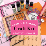 Mahjong Solo Practice Board DIY Kit - The Pink Pineapple 850