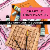 Mahjong Solo Practice Board DIY Kit - The Pink Pineapple 850