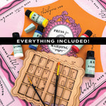 Mahjong Solo Practice Board DIY Kit - The Pink Pineapple 850