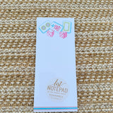 Mahjong Tiles and Dice Skinny Notepad - The Pink Pineapple 850